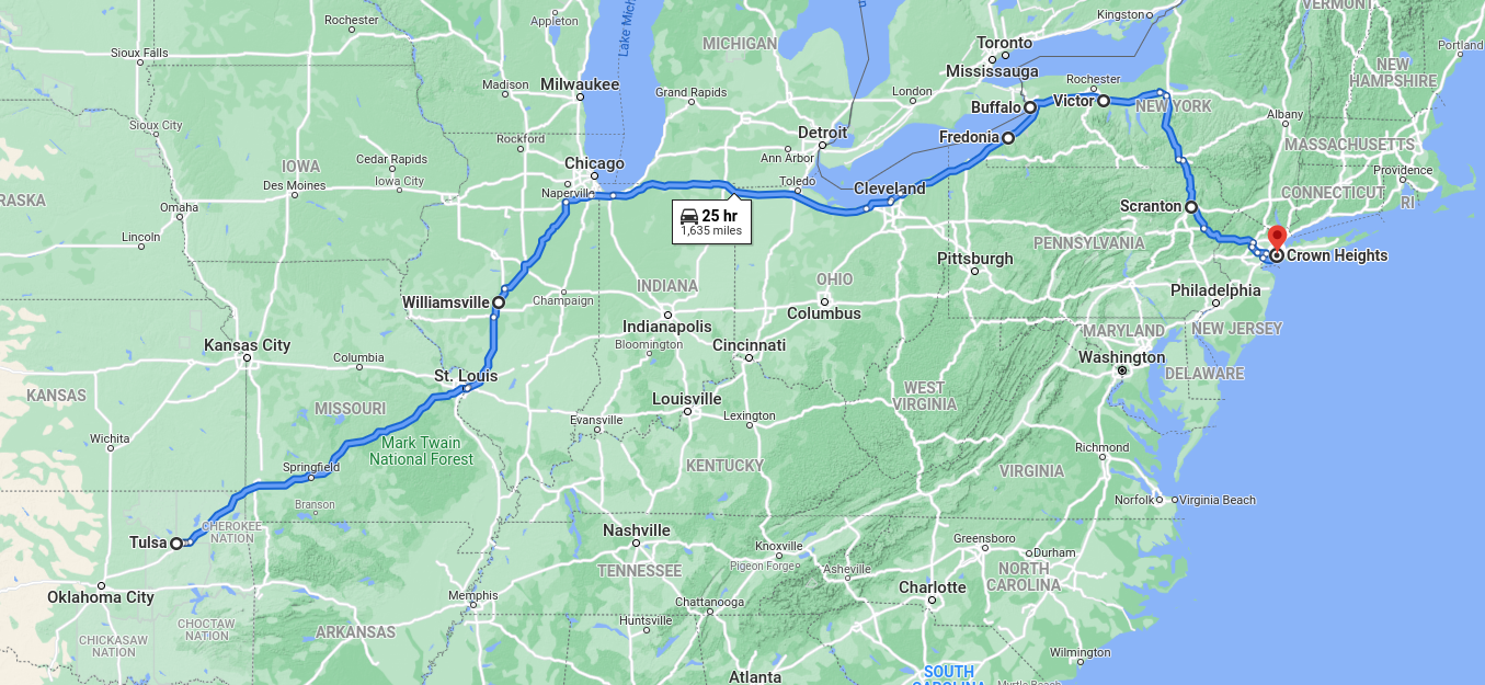 Road Trip Map