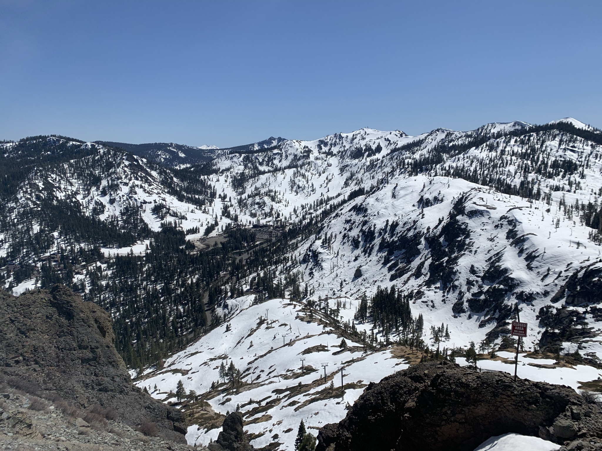 View of Alpine Meadows from Squaw