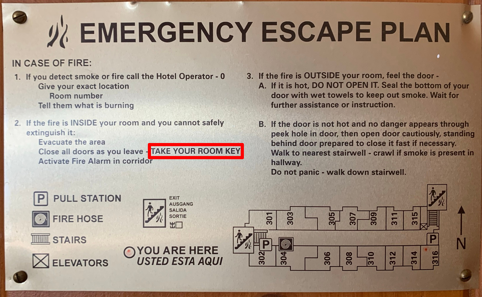 Escape plan