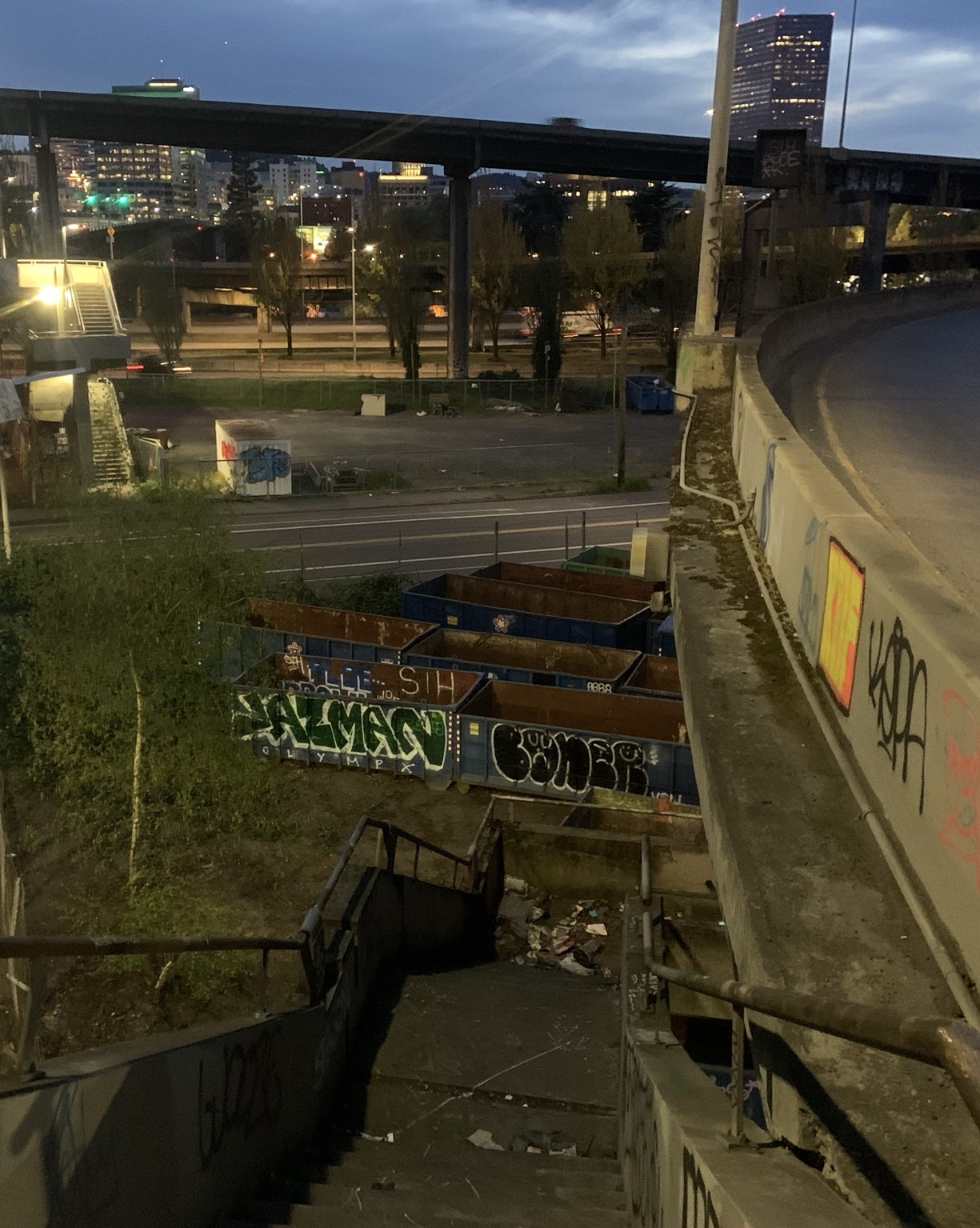 What happens under the bridge