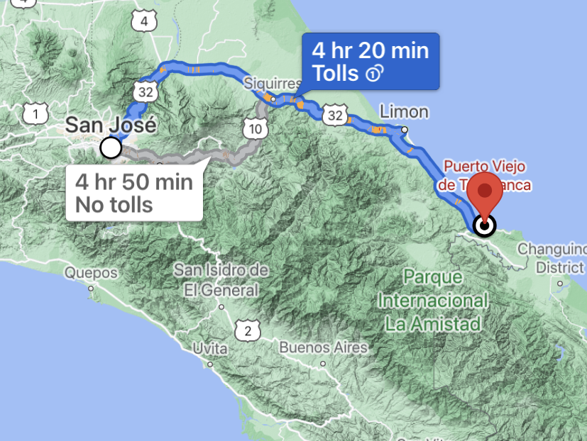 Ride to Puerto Viejo