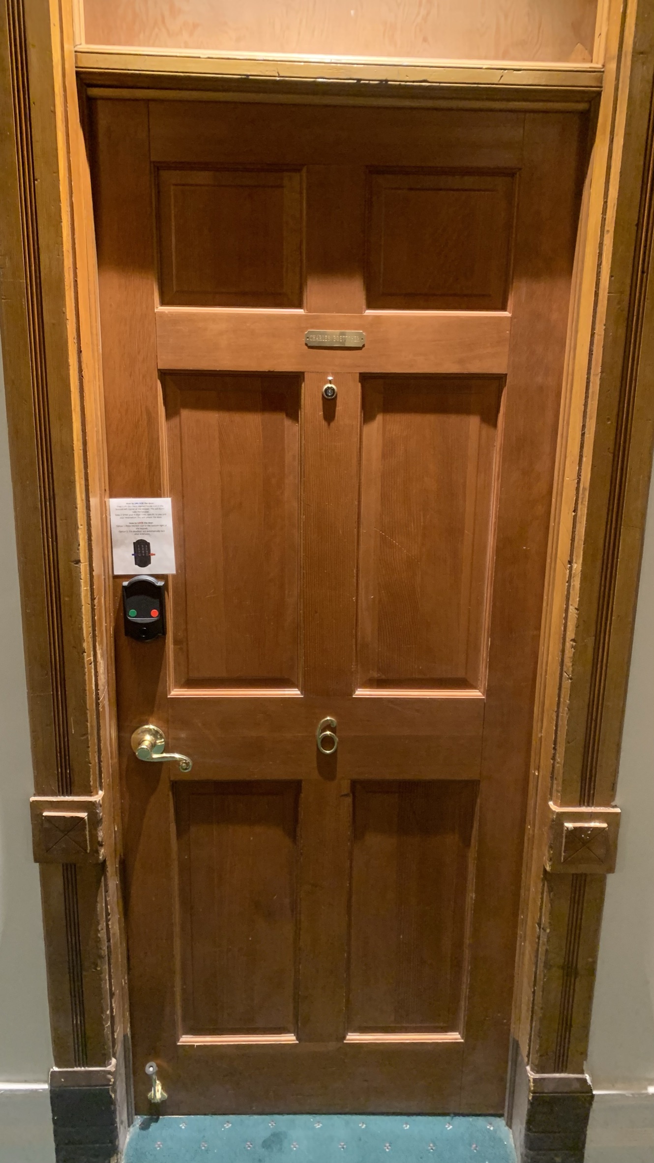 Hotel door